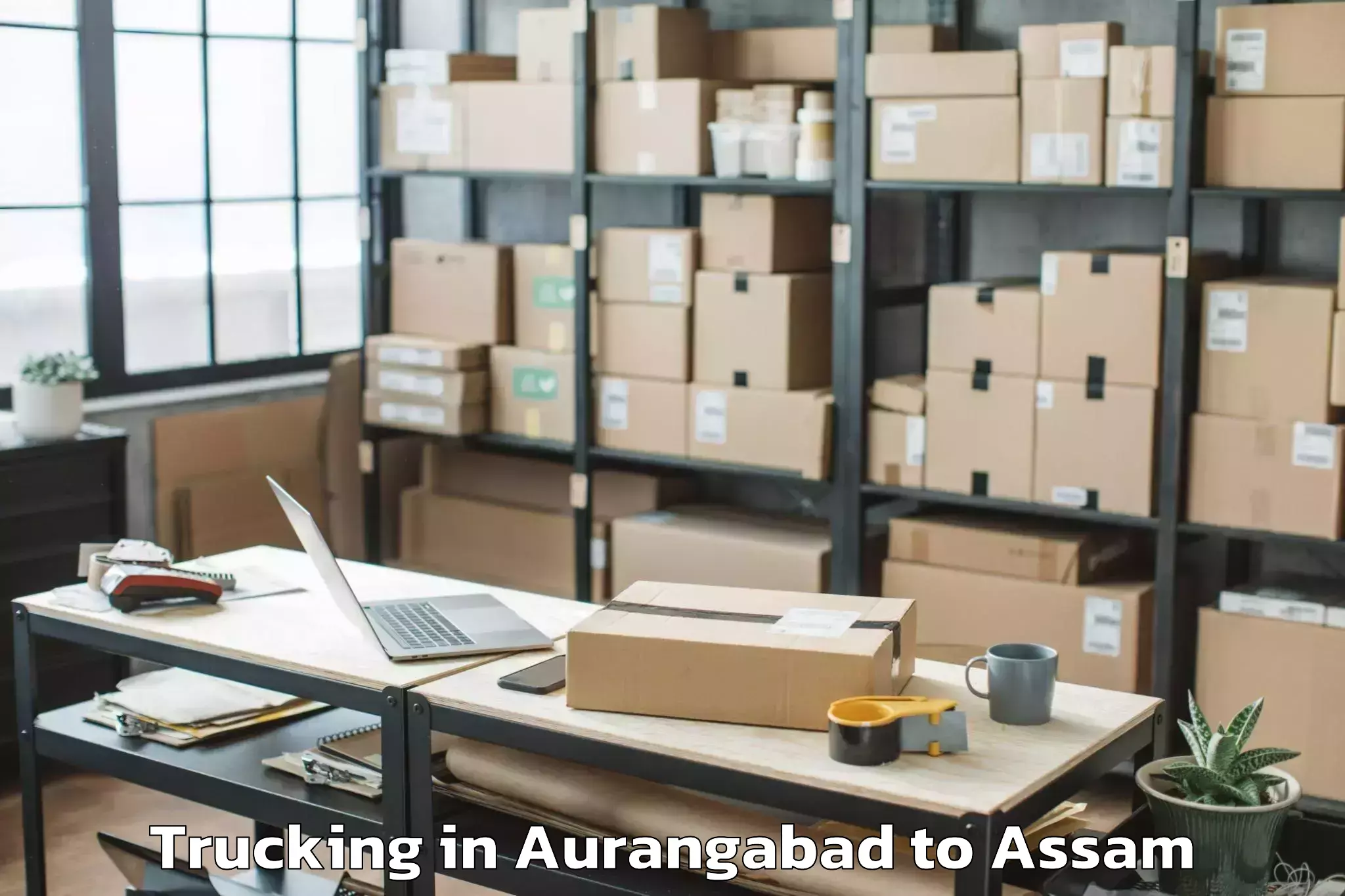 Easy Aurangabad to Nazira Trucking Booking